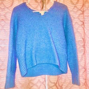 Blue knit sweater